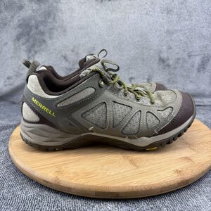 Merrell Shoes Womens Size 8 Dusty Olive Suede Trail Hiking Sneakers J37464W